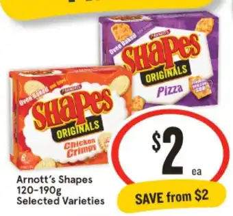IGA Arnott's Shapes Selected Varieties offer