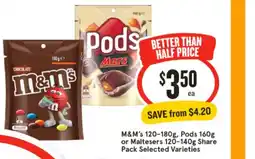 IGA M&M's Pods Mars offer
