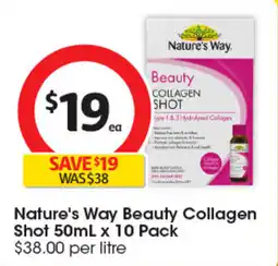 Coles Nature's Way Beauty Collagen Shot offer