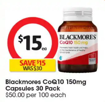 Blackmores CoQ10 150mg Capsules
