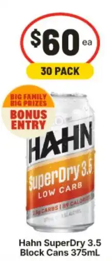 IGA Hahn SuperDry 3.5 offer