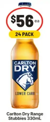IGA Carlton Dry Range Stubbies offer