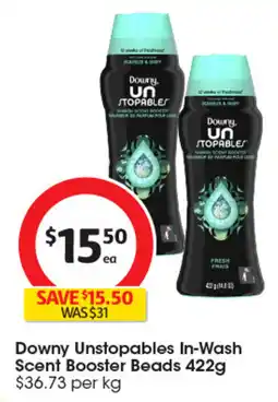 Coles Downy Unstopables In-Wash Scent Booster Beads offer