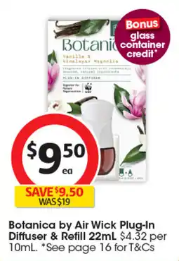 Coles Botanica by Air Wick Plug-In Diffuser offer