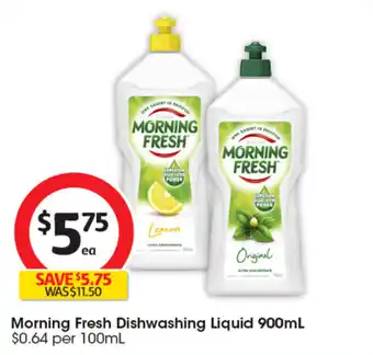 Coles Morning Fresh Dishwashing Liquid offer