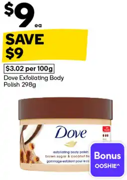 Woolworths Dove Exfoliating Body Polish offer
