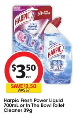 Coles Harpic Fresh Power Liquid Toilet Cleaner offer