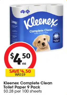 Coles Kleenex Complete Clean Toilet Paper offer