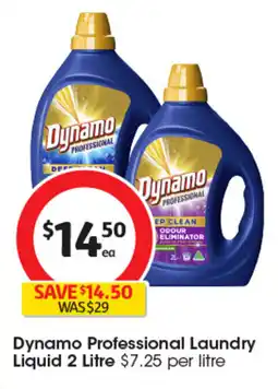 Coles Dynamo Professional Laundry Liquid offer