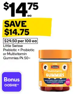 Woolworths Little Swisse Multivitamin Gummies offer
