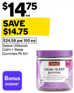 Woolworths Swisse Ultiboost Calm + Sleep Gummies offer