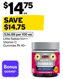 Woolworths Little Swisse Iron + Vitamin C Gummies offer