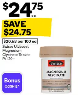Woolworths Swisse Ultiboost Magnesium Glycinate Tablets offer