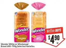 IGA Wonder White or Wholemeal Bread offer