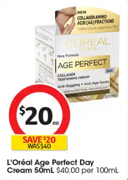 Coles L'Oréal Age Perfect Day Cream offer