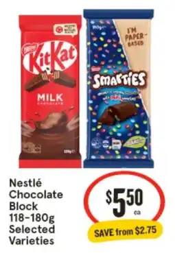 IGA Nestlé Chocolate Block Selected Varieties offer