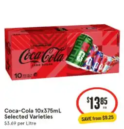 IGA Coca-Cola Zero Sugar Selected Varieties offer