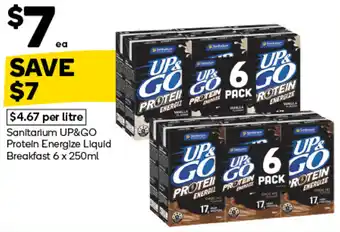 Sanitarium UP&GO Protein Energize Liquid