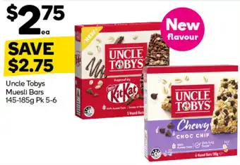 Woolworths Uncle Tobys Muesli Bars offer