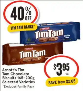 Arnott's Tim Tam Chocolate Biscuits Selected Varieties