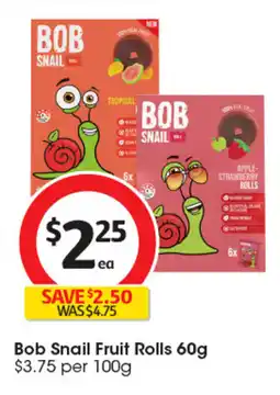Coles Bob Snail Fruit Rolls offer