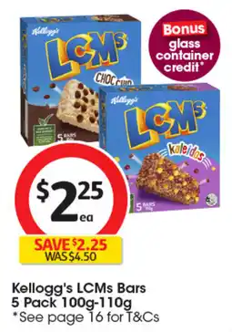 Coles Kellogg's LCMs Bars offer