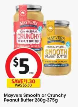 Coles Mayvers Smooth or Crunchy Peanut Butter offer