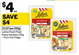 Woolworths Latina Fresh Filled Pasta Varieties offer