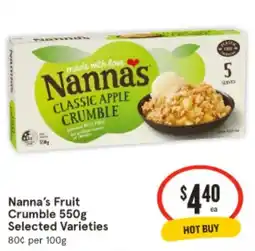 IGA Nanna's Fruit Crumble Selected Varieties offer