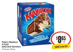 IGA Peters Maxibon offer