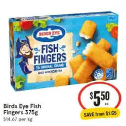 IGA Birds Eye Fish Fingers offer