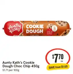 IGA Aunty Kath's Cookie Dough Choc Chip offer