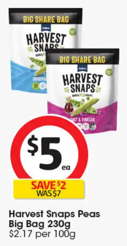 Coles Harvest Snaps Peas offer