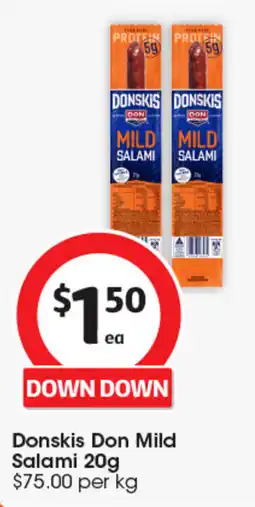 Coles Donskis Don Mild Salami offer
