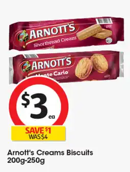 Coles Arnott's Creams Biscuits offer