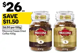 Woolworths Moccona Freeze Dried Coffee offer