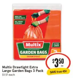 IGA Multix Drawtight Extra Large Garden Bags offer
