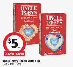 Coles Uncle Tobys Rolled Oats offer