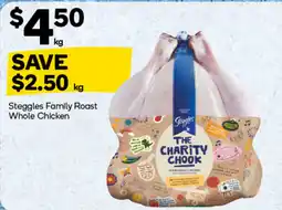 Woolworths Steggles Family Roast Whole Chicken offer