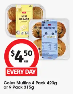 Coles Coles Muffins offer