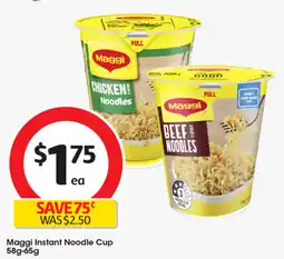 Coles Maggi Instant Noodle Cup offer