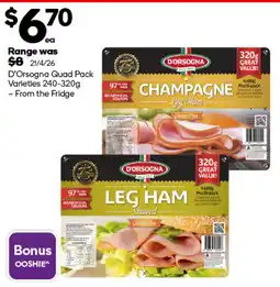 Woolworths D'Orsogna Leg Ham offer