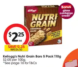 Coles Kellogg's Nutri Grain Bars offer