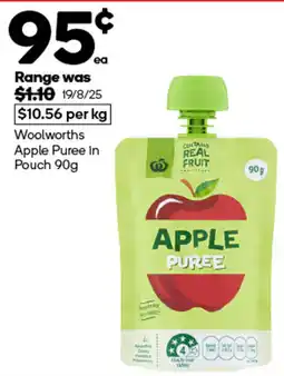 Woolworths Woolworths Apple Puree In Pouch offer