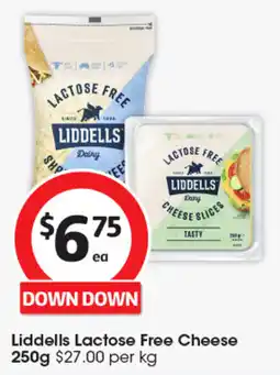 Coles Liddells Lactose Free Cheese offer
