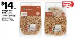 Woolworths Woolworths Cashews offer
