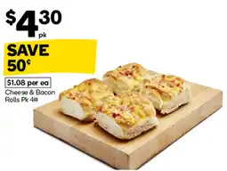 Woolworths Cheese & Bacon Rolls offer