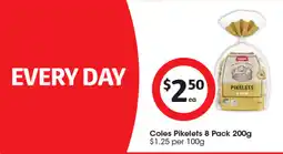 Coles Coles Pikelets 8 Pack offer