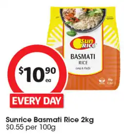 Coles Sunrice Basmati Rice offer