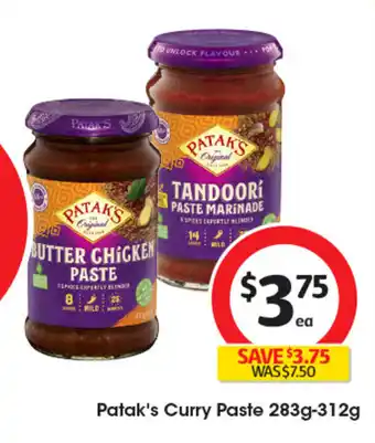Coles Patak's Curry Paste offer